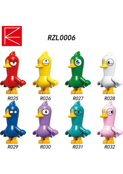 Tek Satış Kaz Kaz Ördek Yapı Taşları Oyunu Minifigures Çocuk Oyuncakları RZL0006 (Yurt Dışından)