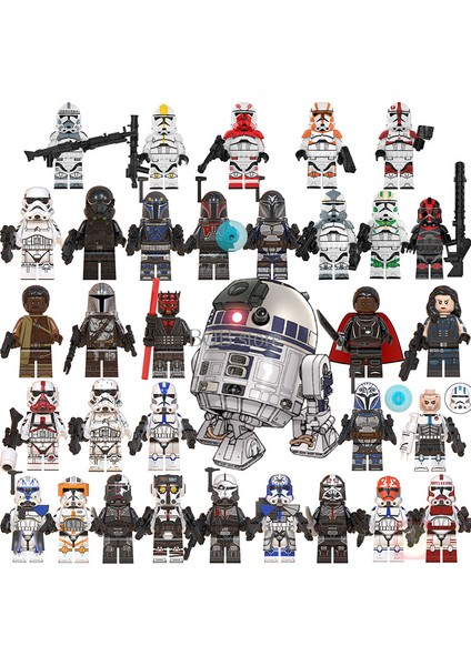 Minifigures Star Wars Dune Moff Gideon Flame Trooper Greef Carga Ölüm Trooper Mandalorian Mini Wars Aksiyon Figürleri Oyuncaklar Çocuklar Için (Yurt Dışından) modelleri