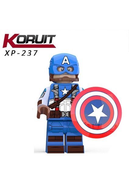 XP237-242 Avengers Süper Kahraman Kaptan Amerika Serisi Minifigures Yapı Taşı Tuğla Oyuncaklar Çocuklar Hediyeler (Yurt Dışından)