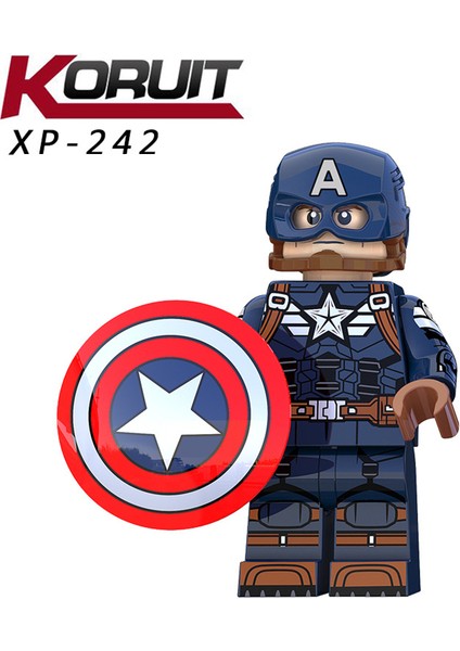 XP237-242 Avengers Süper Kahraman Kaptan Amerika Serisi Minifigures Yapı Taşı Tuğla Oyuncaklar Çocuklar Hediyeler (Yurt Dışından) fırsatları