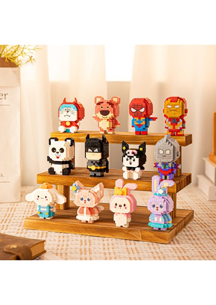 Sanrio Serisi Karikatür Yapı Taşları Çocuk Eğitici Montajlı Erkek ve Kız Oyuncakları (Yurt Dışından) modelleri