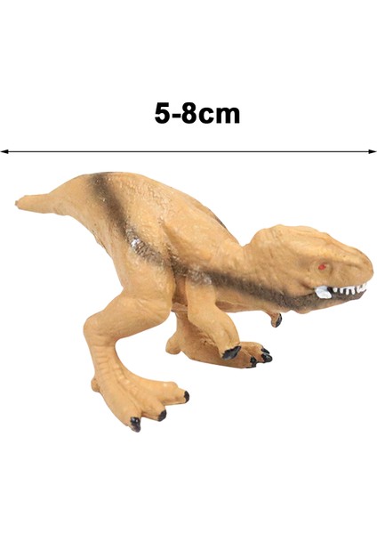 Eğitici Dinozor Oyuncak Mini Dinozor Oyuncak Seti Gerçekçi T-Rex Triceratops Pterosaur Stegosaurus Çocuk Hediye Çocuklar Dinozor Oyuncak (Yurt Dışından)
