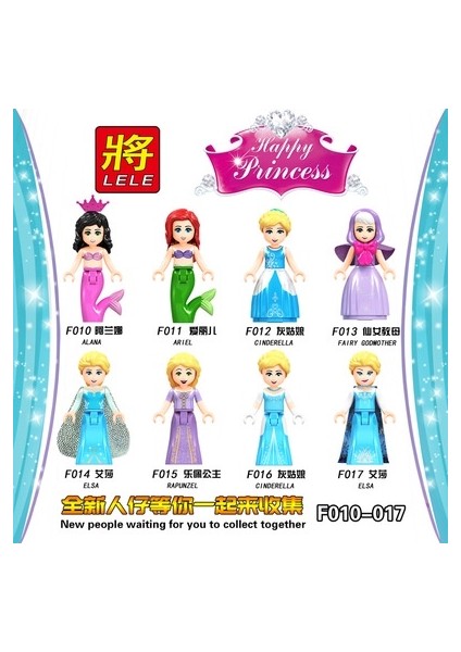 Disney Prenses Arkadaşlar Minifigures Elsa Anna Belle Maleficent Peri Vaftiz Anası Yapı Taşları Uyumlu Oyuncaklar (Yurt Dışından) indirimleri