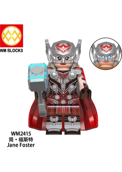 Tek Satış Marvel Yapı Taşları Rakamlar Thor Jane Foster Yıldız Lordu Beta Ray Bill Gol The Godslayer Minifigure Yapı Tuğlaları Çocuk Oyuncakları WM6146 (Yurt Dışından)