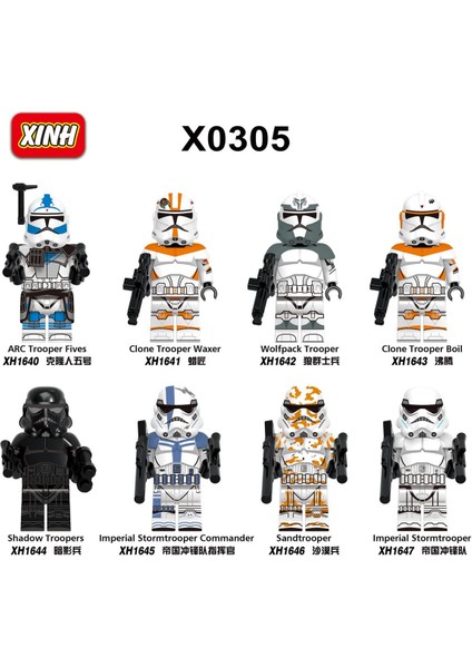Tek Satış Yıldız Savaşı Figürleri Yapı Taşları Arc Trooper Clone Shadow Trooper Imperial Stormtrooper Sandtrooper Çocuk Boys Hediye Oyuncaklar X0305 Için Tuğlalar Birleştirin (Yurt Dışından)