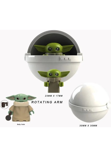 Tek Yıldız Savaşları Finn Lando Palpatine Bebek Yoda Koyu Rey Darth Vader Imparatorluğu Mekanik Robot Yapı Taşları Modeli Tuğla Oyuncaklar (Yurt Dışından)