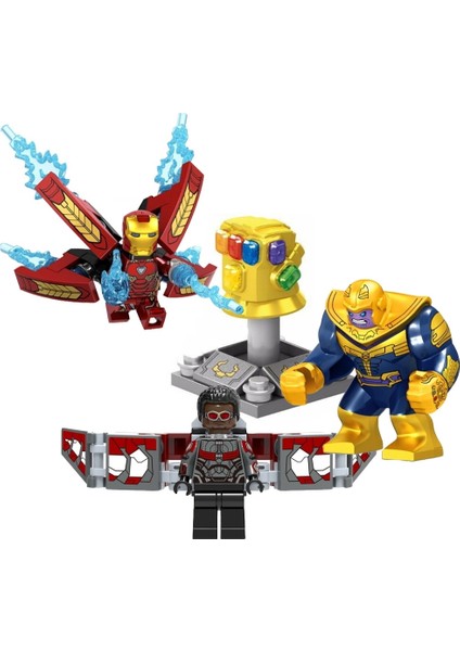 Süper Kahramanlar Thanos Sonsuzluk Dayağı Örümcek Demir Adam Yapı Taşları Minifigür Tuğlalar Oyuncak RENGI:D009 (Yurt Dışından)