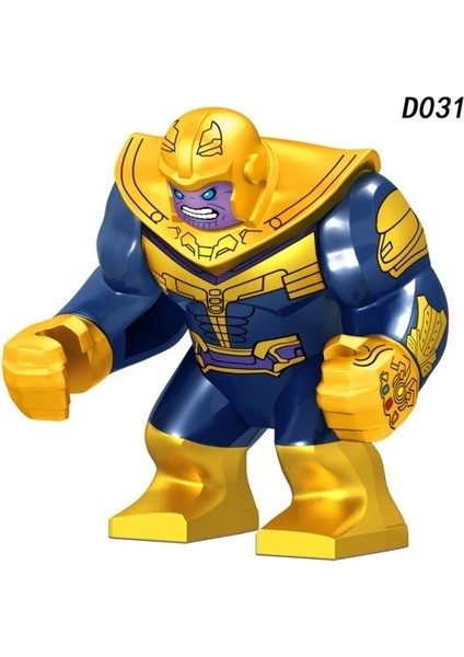 Süper Kahramanlar Thanos Sonsuzluk Dayağı Örümcek Demir Adam Yapı Taşları Minifigür Tuğlalar Oyuncak RENGI:D009 (Yurt Dışından)