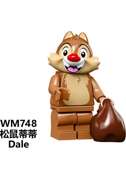 Tek Satış Disney Mickey Mouse Figürleri Yapı Taşları Donald Duck Minnie Chip Dale Aksiyon Figürleri Aksesuarları Çocuk Oyuncakları WM6066 (Yurt Dışından)