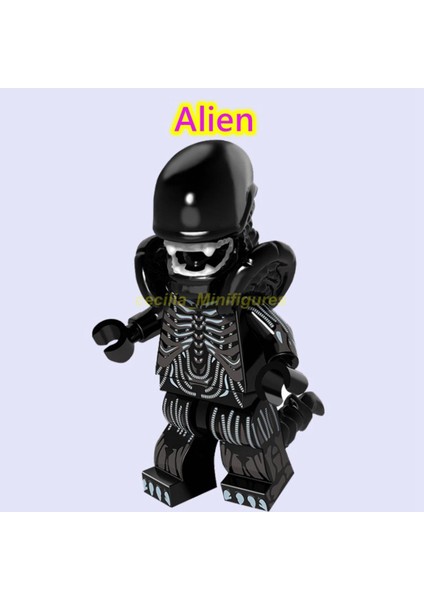 Minifigures ile Uyumlu Alien Vs Predator Garaj Setleri Yapı Taşları Oyuncakları Çocuklar Için Figürler Tip: Alien 2 (Yurt Dışından)