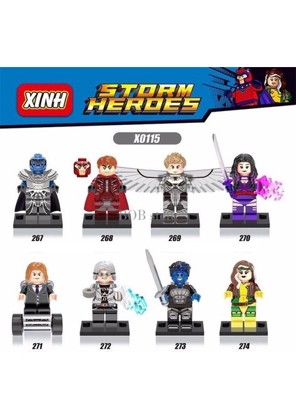 Mini Figürler Süper Kahraman X-Men Kıyamet Bulmaca Yapı Taşı Oyuncak (Yurt Dışından) modelleri