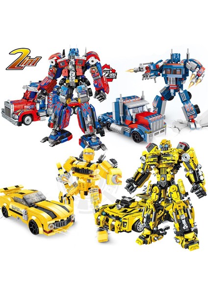 In 1 Deformasyon Hornet Robot Yapı Taşları Setleri Tuğla Mecha Dönüşümü Arabalar Doğum Günü Çocuk Çocuk Hediyeler Boys Için Tekniği (Yurt Dışından)