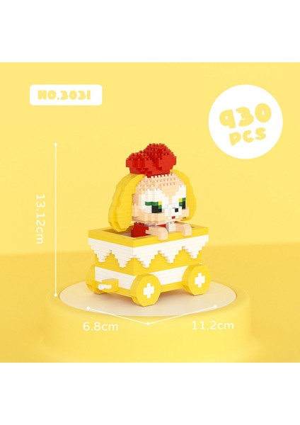 Gc Mini Yapı Taşları Linabell Lokomotif Karikatür Anime Küçük Parçacık Montajlı Yapı Tuğlaları Oyuncaklar Ev Dekor Için (Yurt Dışından)
