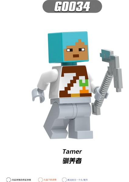 Tek Satış Minecraft Blokları Zombi Köylü Mini Aksiyon Oyuncak Tamer Fox Rogue Rakamlar Yapı Taşları Oyuncaklar Tuğla Oyuncaklar Birleştirin Çocuklar Için Hediyeler G0105 (Yurt Dışından)