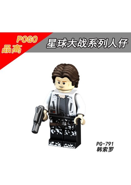 Minifigures PG8115 Star Wars Master Luke Han Solo Yoda Jr. Yapı Taşları Oyuncakları 颜色:PG796 (Yurt Dışından)
