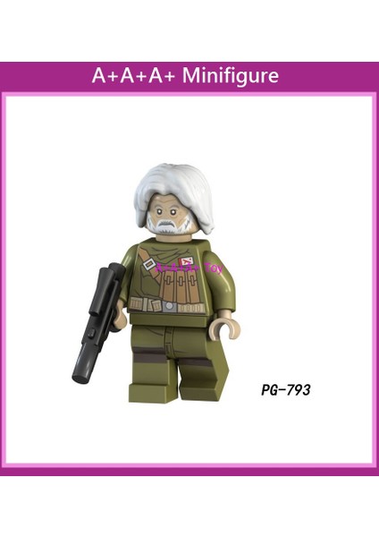 Minifigures PG8115 Star Wars Master Luke Han Solo Yoda Jr. Yapı Taşları Oyuncakları 颜色:PG796 (Yurt Dışından)