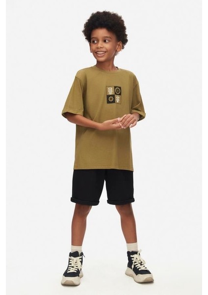 Erkek Çocuk Motif Desen Tshirt 48325