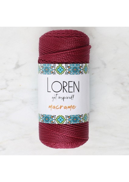 Macrame Bordo El Örgü Ipi - Rm 0113 - 34344