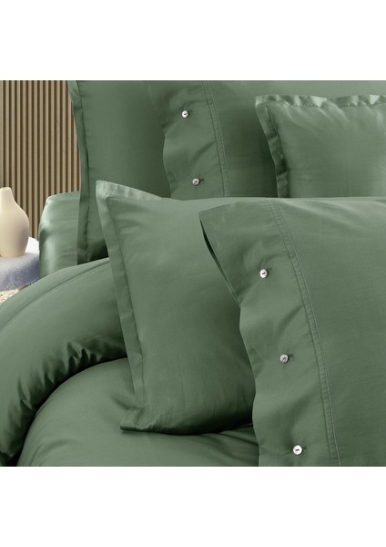 Monochrome Forest Green %100 Pamuk Saten ''300 Tc" Nevresim Takımı Çk fiyatları