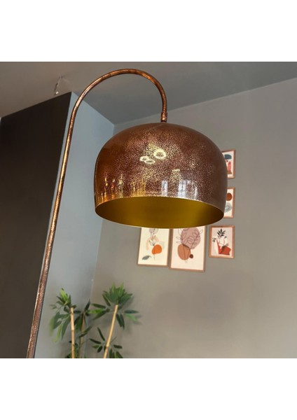 Patina Lambader Hareketli Başlık Modern Dekoratif Metal Oturma Odası Çalışma Odası Zemin Lambası