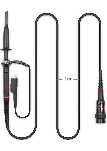 P2200 Osiloskop Probu 200MHZ X1 X10 Kazanç Anahtarlı Bnc Soket Dc 300 / 600V Catıı Bnc 1 Metre Kablo Skop Rigol Owon