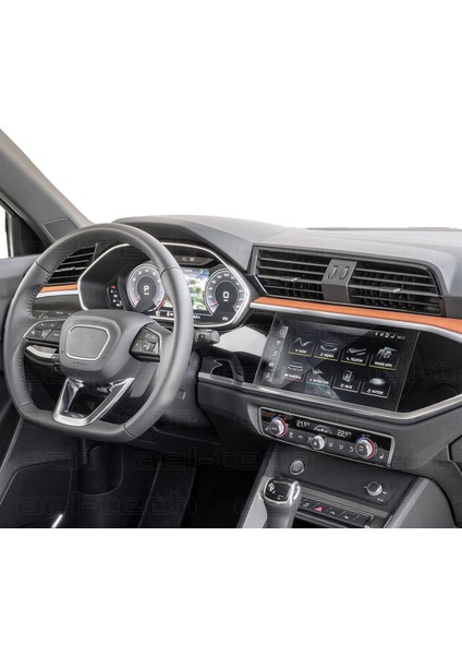 Audi Q3 Dijital Gösterge ve Navigasyon Uyumlu Nano Ekran Koruyucu 2li Set 2021-2025 fiyatları