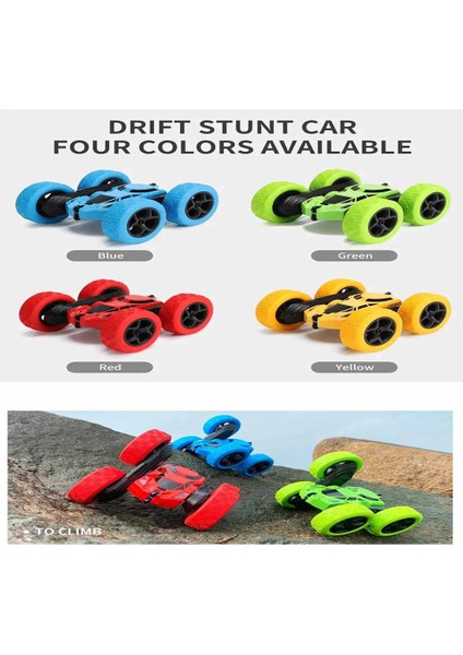 Rc Stunt Car Çocuk Çift Taraflı Flip 2.4g Uzaktan Kumanda 360 Derece Dönüş Off Road Drift Rc Araba Çocuklar Yetişkinler Erkekler Için Hediyeler (Yurt Dışından)