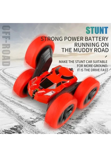 Rc Stunt Car Çocuk Çift Taraflı Flip 2.4g Uzaktan Kumanda 360 Derece Dönüş Off Road Drift Rc Araba Çocuklar Yetişkinler Erkekler Için Hediyeler (Yurt Dışından)