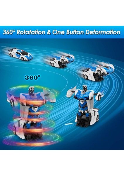 Elektrikli Rc Araba 2'Si 1 Arada Dönüşüm Robotları Spor Araç Modeli Robotlar Erkek Oyuncakları Uzaktan Kumandalı Harika Rc Deformasyon Arabaları Çocuk Oyuncak Hediyeleri (Yurt Dışından) indirimleri
