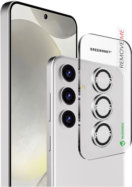 Buddıes Samsung S25 Uyumlu Kamera Lens Koruyucu (SİLVER)