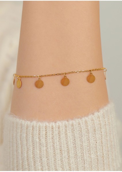 3 Gr (gram) Pullu Bileklik Künye 22 Ayar Altın