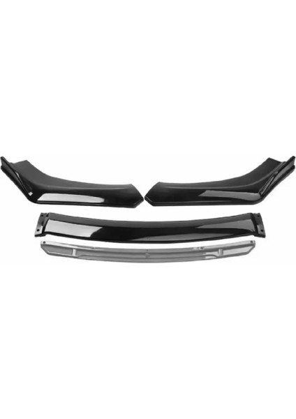 Gri 4 Parça Ön Lip Universal Ön Tampon Eki Piano Black Gri Renk fırsatları