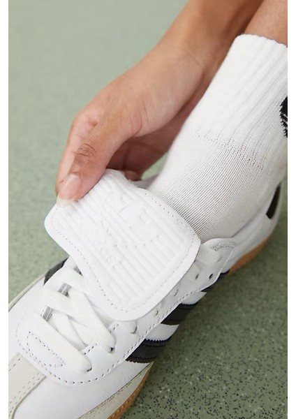Samba Leather Sneaker Unisex Hakiki Deri Günlük Spor Ayakkabı Beyaz Siyah fırsatları