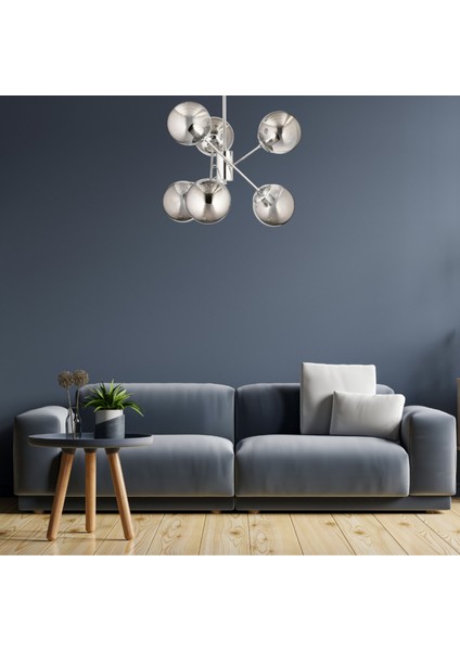 Dorbıen FZ-7403-6K Modern Avize Krom Kaplama