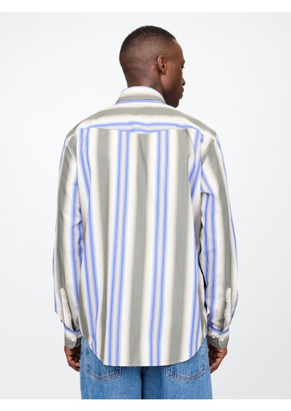 Erkek Kahverengi Organik Pamuk Poplin Western Gömlek fırsatları