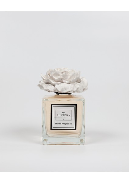 200 cc Beyaz Seramik Şakayık Taşlı No5 Oda Kokusu-Amber Kokusu fırsatları