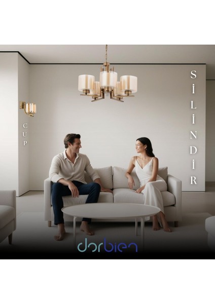 Dorbıen FZ-7395-5E Modern Avize Eskitme Kaplama