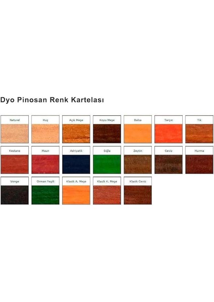 Pinosan Ahşap Verniği Orman Yeşili 2,5 Lt. fiyatları