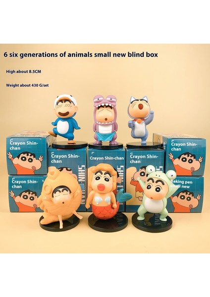 Crayon Shin-Chan Komple Model Süs Seti Anime Hediye Bebekleri (Yurt Dışından)