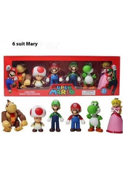 Süper Mario Mario Kutulu Set Figürleri (Yurt Dışından)