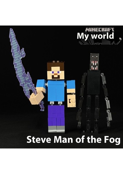 Benim Dünyam Blok Adam Steve Figür Model Süs Oyuncak (Yurt Dışından)