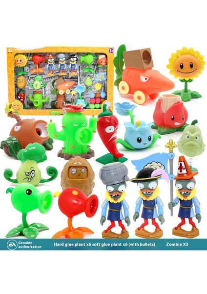Plants Vs Zombies Oyuncakları Komple Hediye Seti Çıkarılabilir Model (Yurt Dışından)