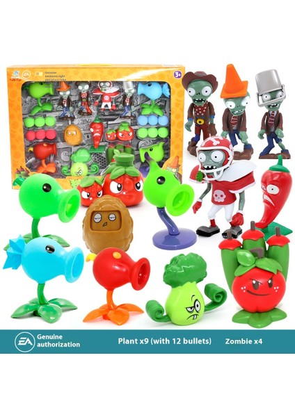 Plants Vs Zombies Oyuncakları Komple Hediye Seti Çıkarılabilir Model (Yurt Dışından)