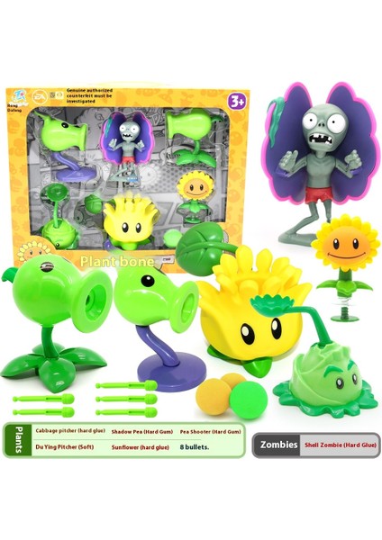 Plants Vs Zombies Oyuncakları Komple Hediye Seti Çıkarılabilir Model (Yurt Dışından)