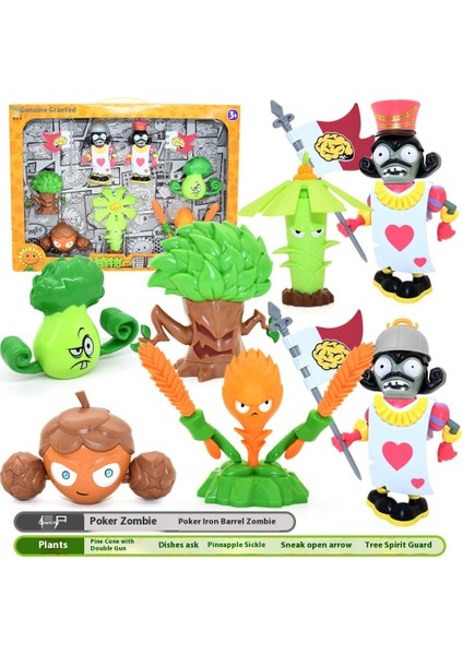 Plants Vs Zombies Oyuncakları Komple Hediye Seti Çıkarılabilir Model (Yurt Dışından)