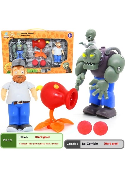 Plants Vs Zombies Oyuncakları Komple Hediye Seti Çıkarılabilir Model (Yurt Dışından)