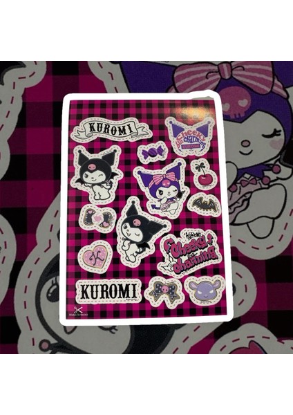 Mini Kuromi Sticker Kitabı Sticker Albüm Hello Kitty Albüm 16 Sayfa fiyatları