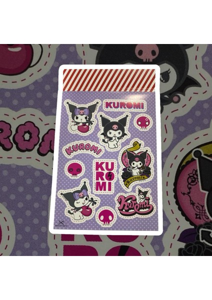 Mini Kuromi Sticker Kitabı Sticker Albüm Hello Kitty Albüm 16 Sayfa modelleri