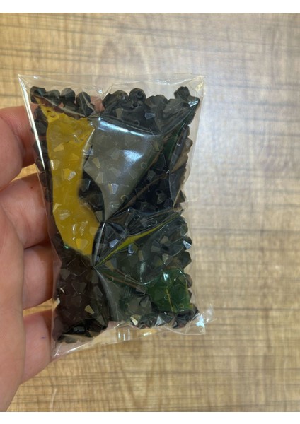 50 gr 5 mm Siyah Plastik Kristal Boncuk Takı Boncuğu fiyatları