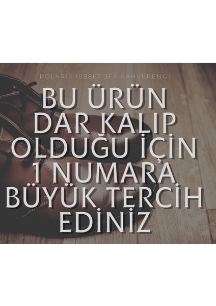 108867 3fx 5 Nokta (Ortopedik) Deri Bağcıksız Erkek Ayakkabı ( 1 Numara Büyük Tercih Ediniz )